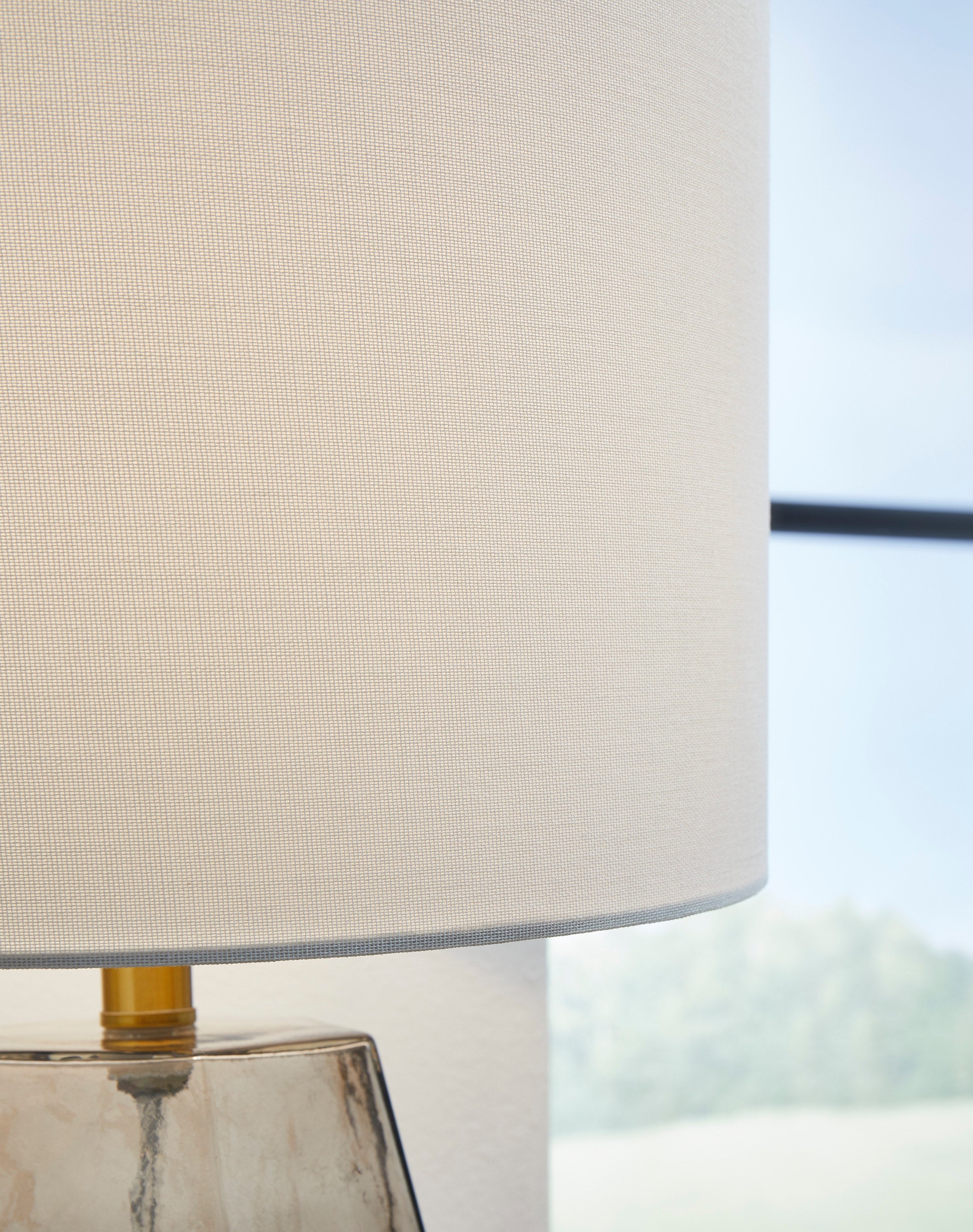 Ashley Gray Glass Table Lamp, view 4