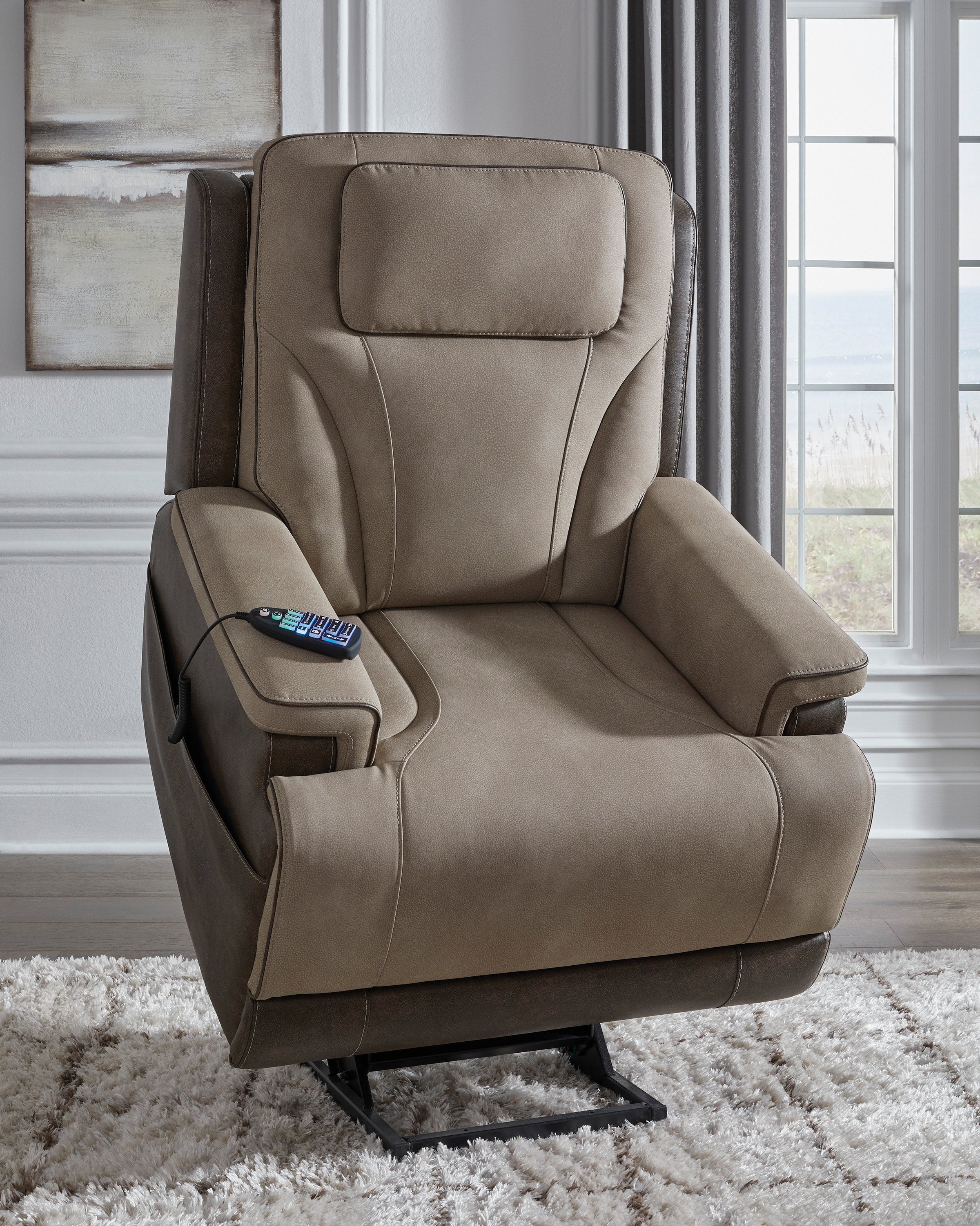 Ashley Sand Power Lift Recliner with Zero-Gravity