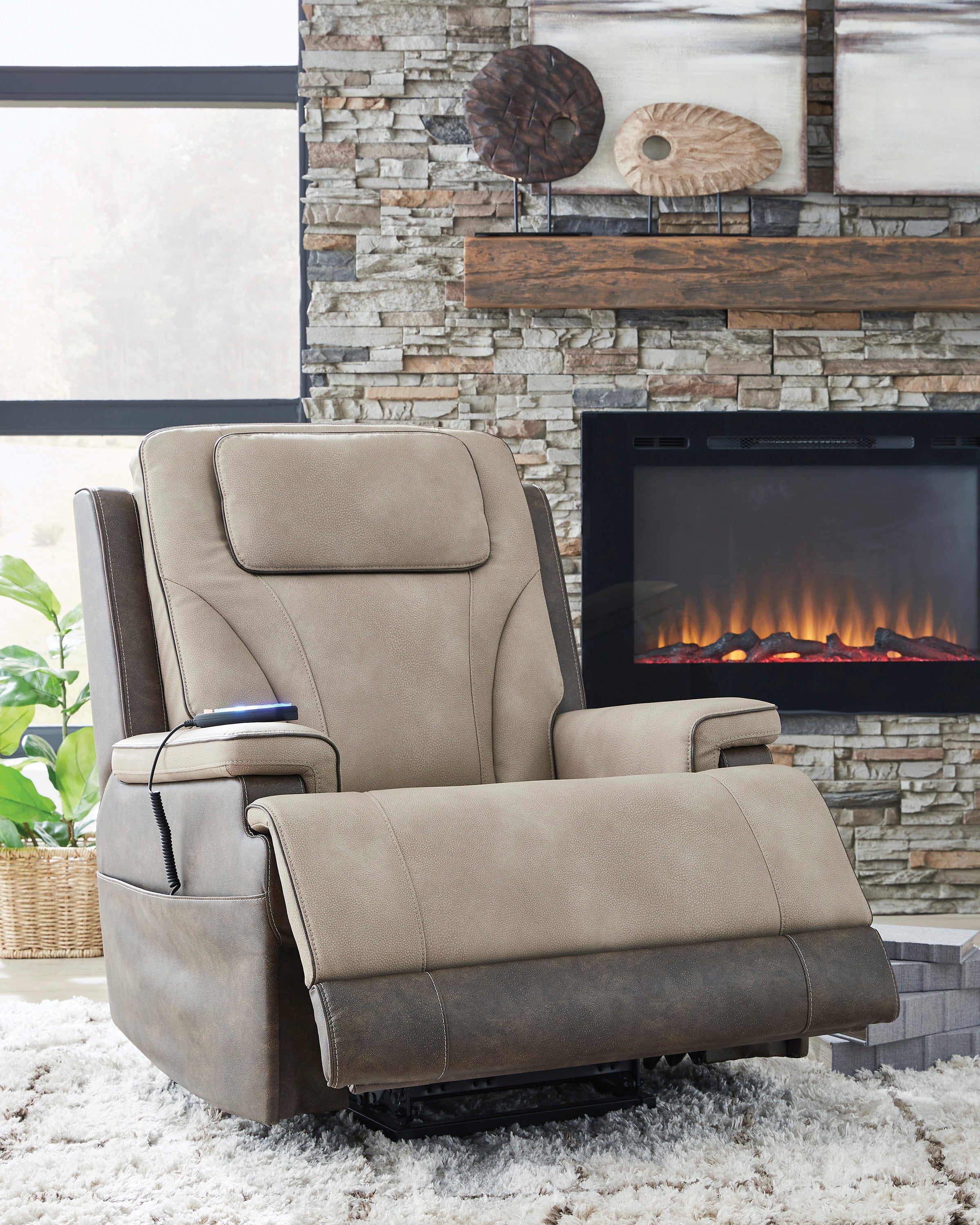 Ashley Sand Power Lift Recliner with Zero-Gravity, view 2