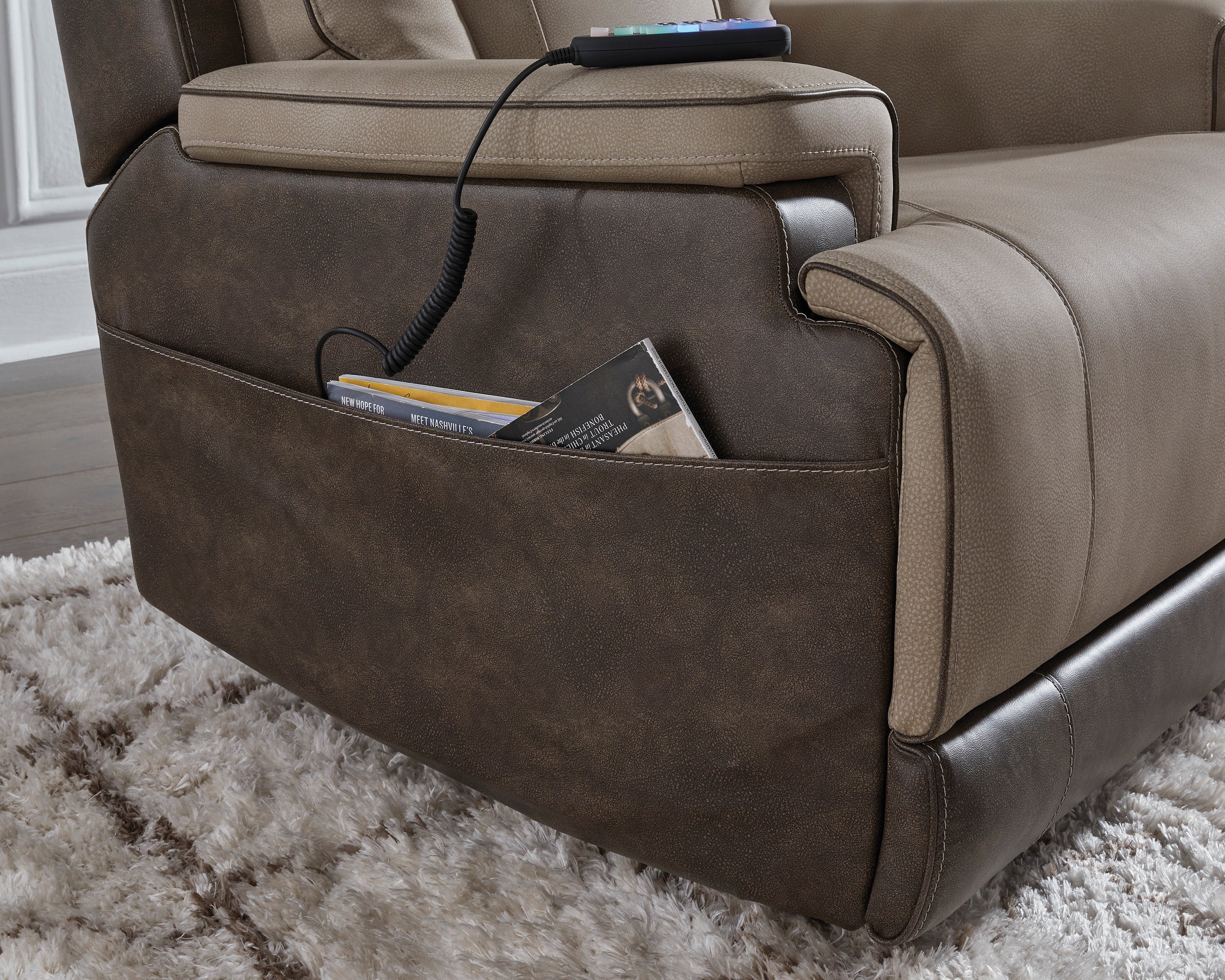 Ashley Sand Power Lift Recliner with Zero-Gravity, view 5