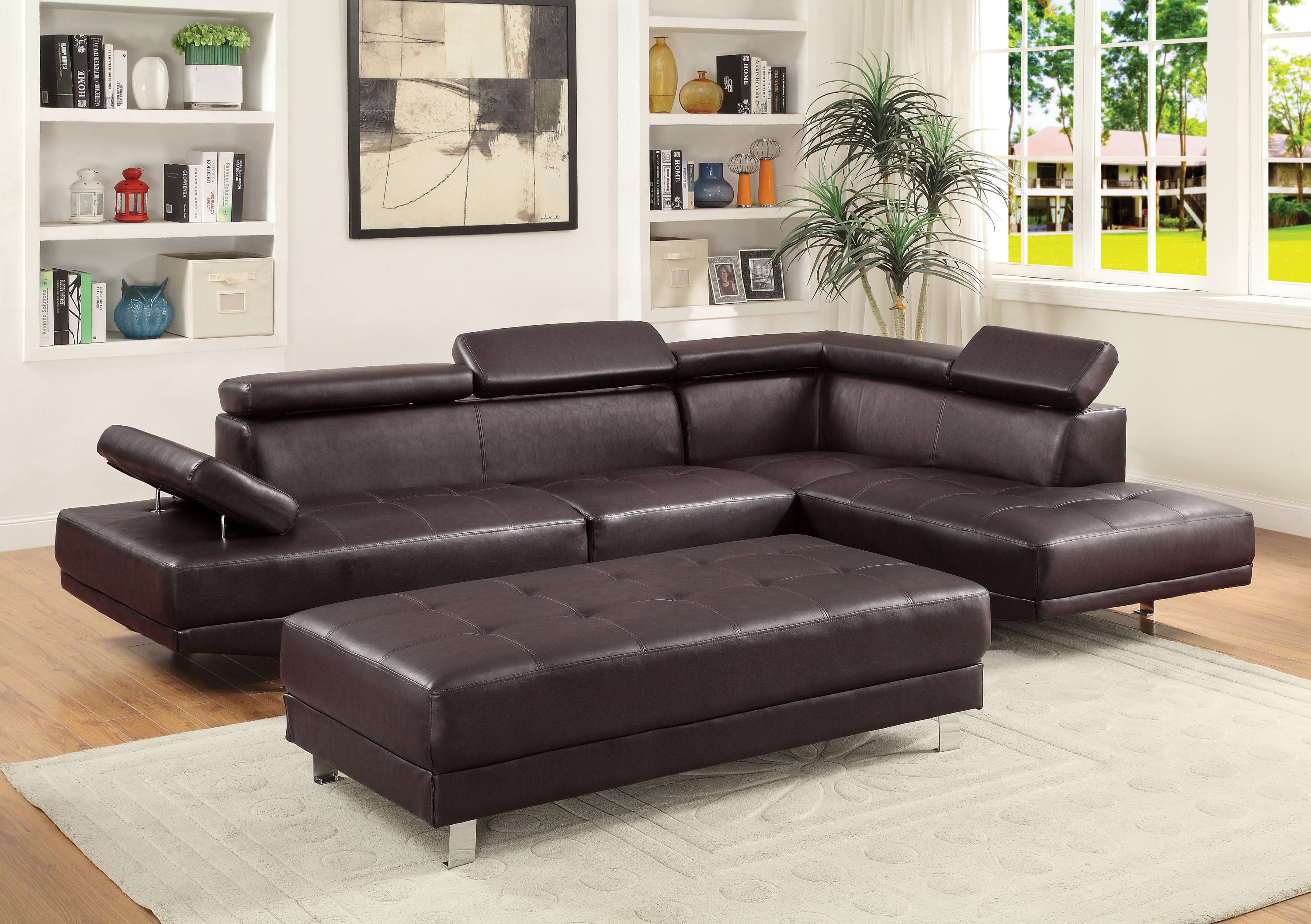 Riveredge DARK BROWN Sectional