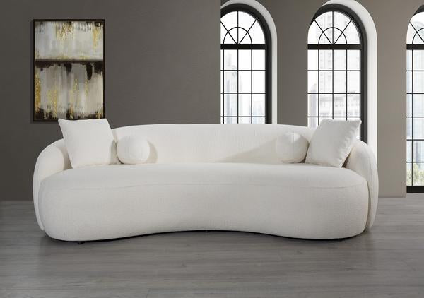 BONITA IVORY BOUCLE SOFA & LOVESEAT