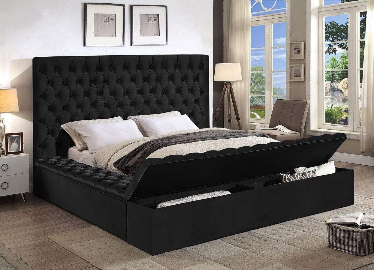 PARIS PLATFORM BED IN BLACK  BY HH AVAILABLE IN HOUSTON, DALLAS, SAN ANTONIO, & AUSTIN  SKU PARIS22-BLK