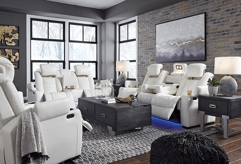 PARTY TIME WHITE 3PC RECLINING SET BY NEW ERA AVAILABLE IN HOUSTON, DALLAS, SAN ANTONIO, & AUSTIN  SKU NE-37003WH
